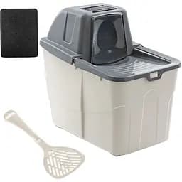 Туалет для кішок MPS Бокс Buxo Close Grey 58 x 39 x 56 см