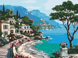 Картина по номерам на подрамнике Brushme Итальянская набережная