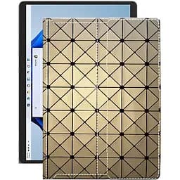 Чехол StatusCASE из экокожи для планшета Microsoft Surface Pro 8 Золотой ромб