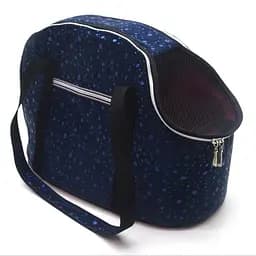 Сумка переноска для кошек и малых собак Zoo-hunt Марсель синяя №0 22х32х29 см