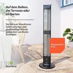 Інфрачервоний обігрівач Blumfeldt BlazeTower (10046339) - мініатюра 7