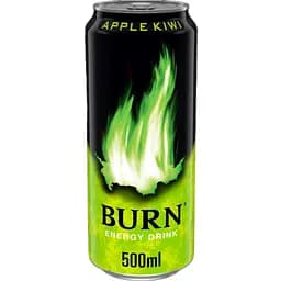 Энергетический безалкогольный напиток Burn Apple Kiwi 500 мл