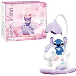 Дитяча настільна лампа Стіч фіолетова (353B)