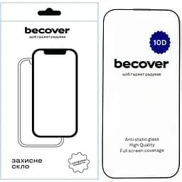 Захисне скло BeCover для Apple iPhone 14 Pro 10D Black (711327)