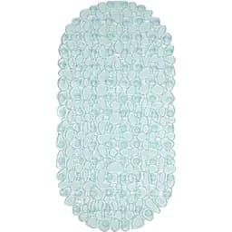 Килимок для ванної Eco Fabric Камінці 66х34 см прозоро-блакитний (6634-003)