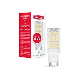Лампа світлодіодна Maxus G9 4W 4100K 220V