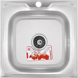 Кухонна мийка накладна Zerix Z5050-06-160E (Satin) (ZX1609)