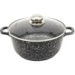 Кастрюля с крышкой Styleberg ST3018 алюминиевая 1.4 л 16 см Серый