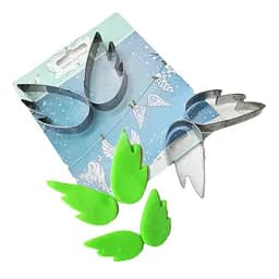 Каттеры кондитерские металлические вырубки для мастики, пряников, теста "Крылья" набор из 4 форм, Kitchen Master 81551