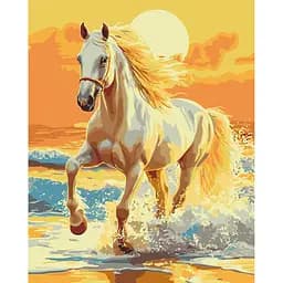 Картина за номерами на підрамнику Brushme Осідланий захід сонця