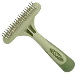Safari Dog Rotating Pin Double Row Undercoat Rake сафари дворядні граблі для підшерстка собак