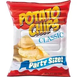 Надувний матрац Intex 58776 чіпси розміром 178x140 см. Крутий двомісний матрац для плавання