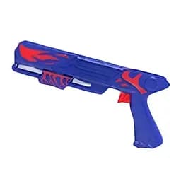Пистолет с запускателем YYD-010, механический, самолет 34х34.5 см, синий