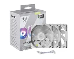 Набір із трьох вентиляторів для корпусу 120MM MAG F120 ARGB WHITE-3RW MSI