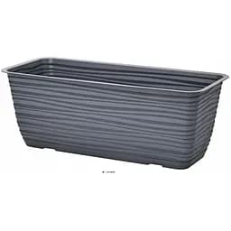 Горшок балконный Form-Plastic Sahara-40 с подставкой 5.7 л антрацит (3180-014)