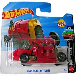 Базовая машинка Hot Wheels Drop Tops Fiat Beast of Turin красная (5785) JJH48-N521
