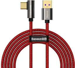 Кабель угловой для айфонов 2 метра на 90 градусов - Baseus Legend Series Elbow красный