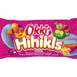 Жувальні драже Okki Hihikls Fruit асорті смаків 25 г