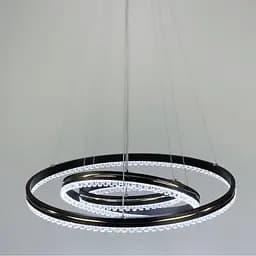 LED люстра кольору coffee на 3 кільця з золотистою смужкою Line.F A 55060/3P CF+GD - мініатюра 5