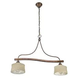 Люстра підвісна Brille кантрі E27 60W G (LK-211S/2)