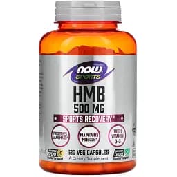 Гидроксиметилбутират Now Sports HMB 500 мг 120 вегетарианских капсул