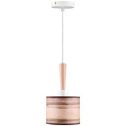 Люстра підвісна Brille дерев'яна для кухні E14 40W WH (BKL-637S/1)