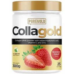 Препарат для суглобів і зв'язок Pure Gold Protein CollaGold, 300 грам - Полуничний дайкірі