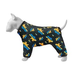 Дощовик для собак WAUDOG Clothes з малюнком «Дім», S32, В 47–50 см, С 35–38 см