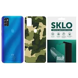 Захисна гідрогелева плівка SKLO Back (тил) Camo для ZTE Blade v2020 Зелений / Army Green
