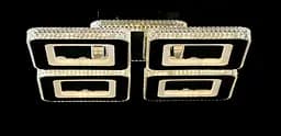 Сучасна стельова LED-люстра LT8010/4 LED (CH) - хром, 240 Вт, діаметр 52 см, від 13 до 20 м2 - мініатюра 3