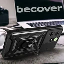 Панель BeCover Military для Tecno Spark 20C (BG7n) Black (710685) - мініатюра 2