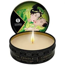 Масажна свічка Shunga Mini Massage Candle Exotic Green Tea з афродизіаками 30 мл
