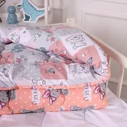 Набір дитячий MirSon зима Kids Time 20-0028 Little girl Teddy 110x140 см бавовна: ковдра з подушкою (2200009671012) - мініатюра 5