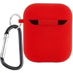 Чохол Silicone Case + Carabine для Apple AirPods Red [34948]