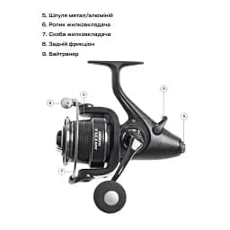 Котушка Brain Battle 5000 6+1BB Screw Handle - мініатюра 8