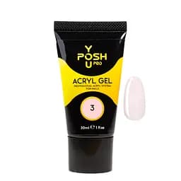 Акригель для наращивания ногтей YouPOSH Acrygel Gel 30 мл №3 Пудровый