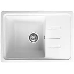 Мийка кухонна Valetti 35N гранітна 620х435 мм біла