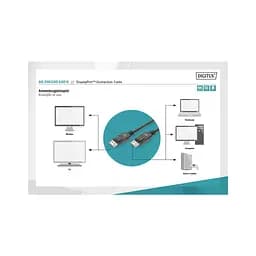 Кабель мультимедійний Display Port to Display Port 15.0m ASSMANN Digitus (AK-340100-150-S) - мініатюра 4