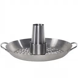 Стойка для курицы Santos с перфорированным поддоном нержавеющая сталь Ø 30 см (866)