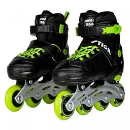 Роликовые коньки Stiga Tornado размер 30-33 черный с зеленым (80-2040-04)