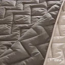 Покривало Ideia Izzi двостороннє 220х240 см шоколадно-бежеве (8-34586*005) - мініатюра 10
