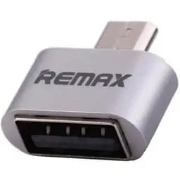 Переходник Otg Remax MicroUSB usb RA-OTG Silver серебристый