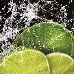 Кухонний фартух вініловий Лайми і бризки води цитруси наклейка кухня чорний 60х200 см Happy Pocket Z180252 - мініатюра 7