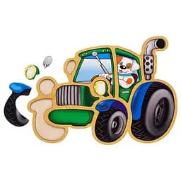 Деревянный пазл-вкладыш Трактор Ubumblebees (ПСД119) PSD119 пазл-контур