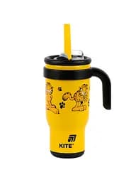 Термокухоль KITE 530 мл Garfield з трубочкою (gf25-1266) - мініатюра 1