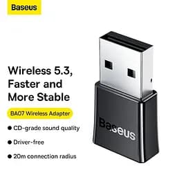 Bluetooth-адаптер Baseus BA07 Wireless Adapter 5.3 ZJBA010001 - мініатюра 8