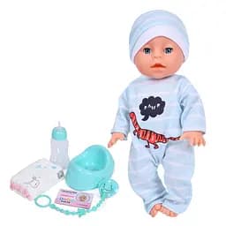 Дитяча іграшка Пупс Bambi YL2435A-2 33 см, п'є, звукові ефекти, аксесуари в наборі