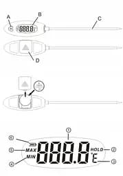 Термометр харчовий -50-300 °C BENETECH GM1311 - мініатюра 5
