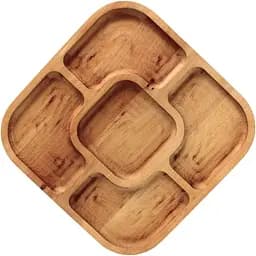 Менажница Brizoll Quadro деревянная 25х25 см (MEN2-2525)