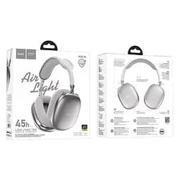 Навушники Hoco Bluetooth W35 Air Triumph BT headphones сріблясті - мініатюра 2